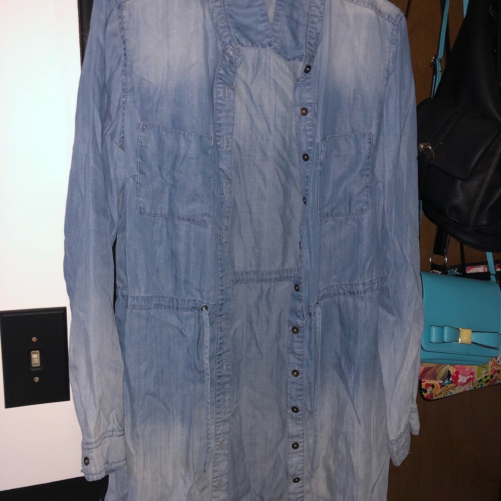 Cute denim jacket dress type thing